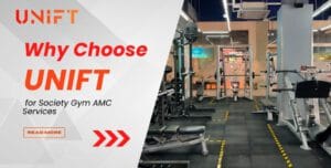 UNIFT technician performing Society Gym AMC service