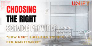 Residential society gym with regular maintenance